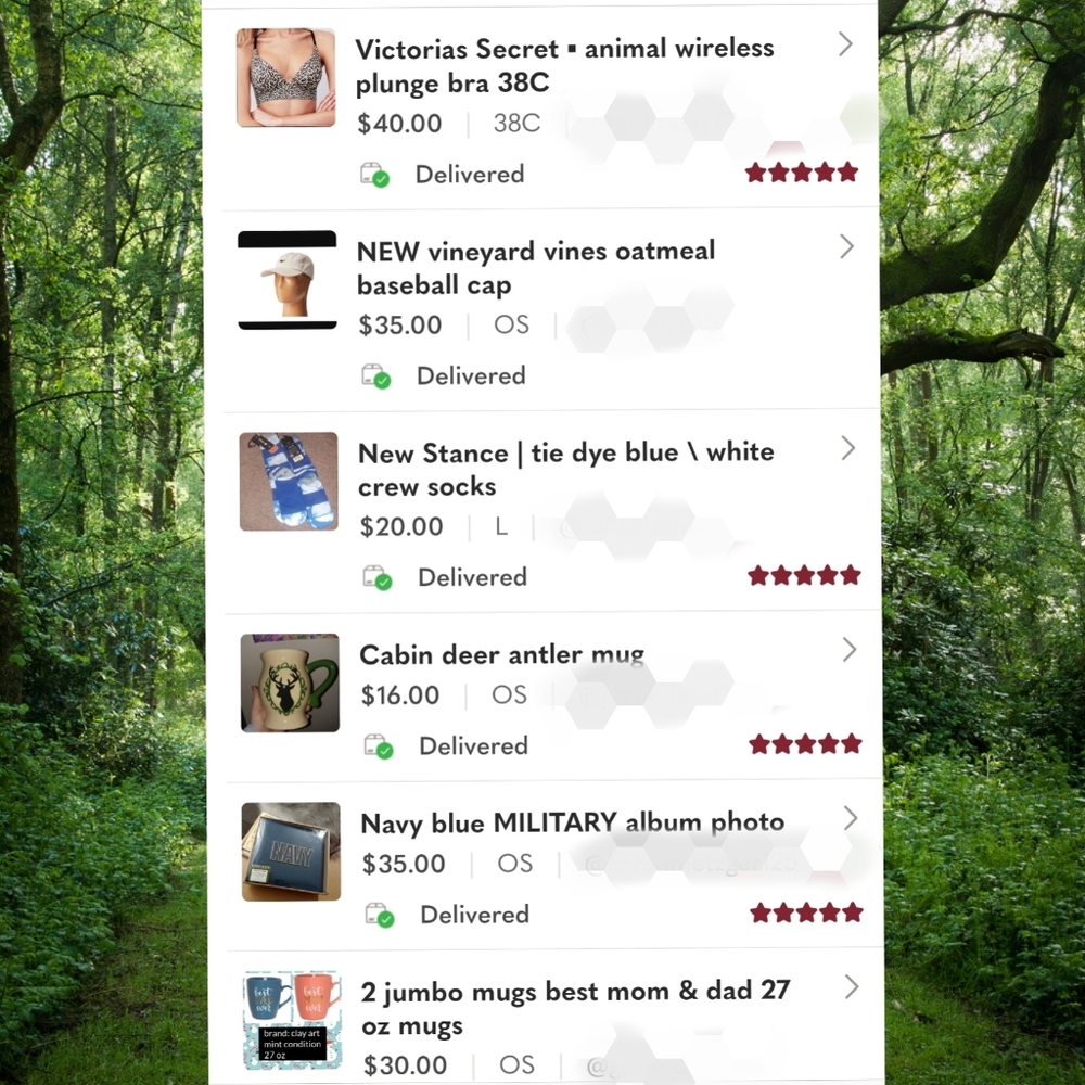 5 Star seller ▪ need more sales to be a POSH Ambas